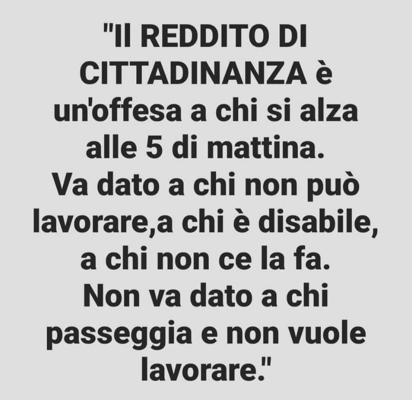 reddito di cittadinanza